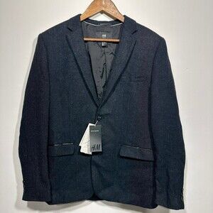 NWT H&M wool blend suit coat classy elegant sz 40 r